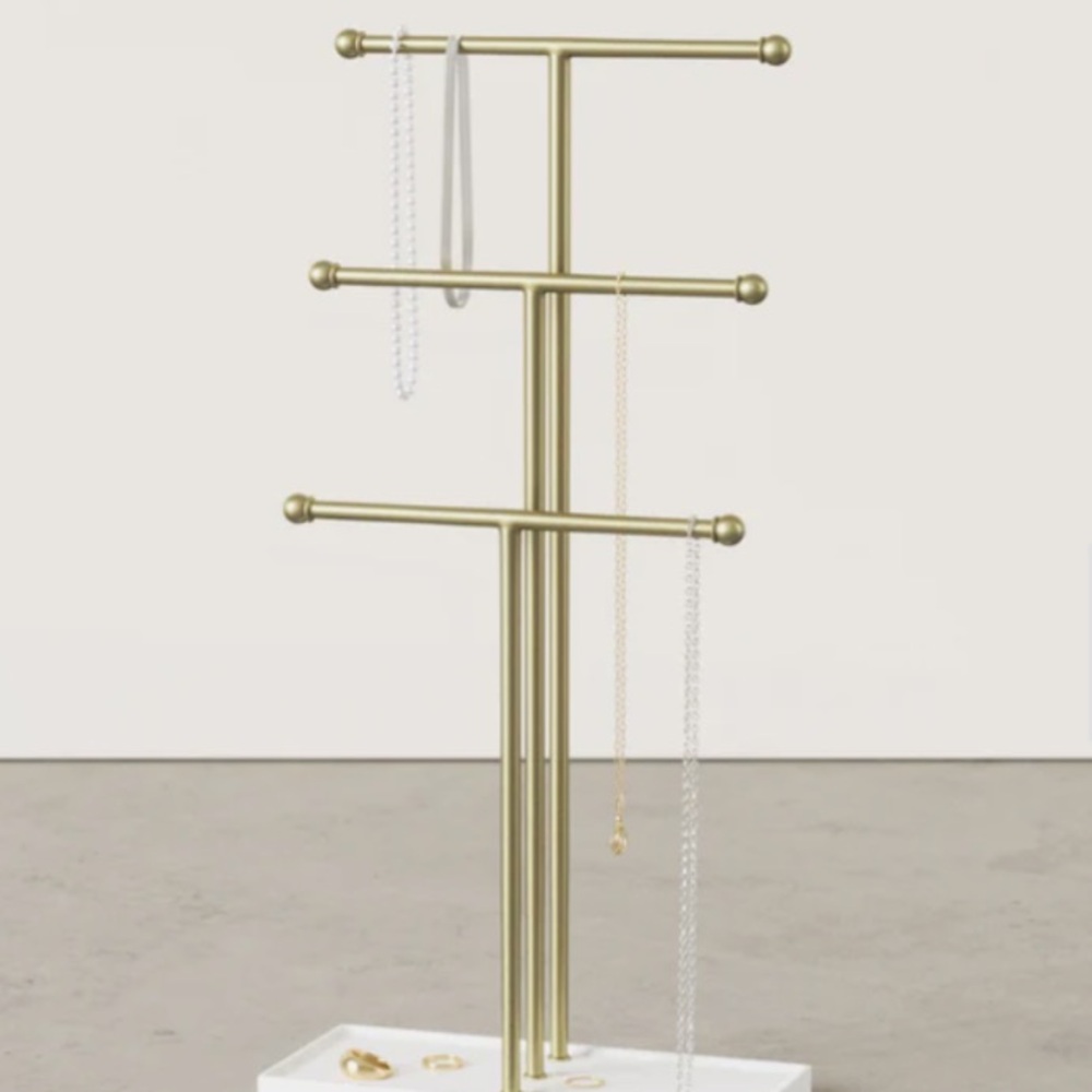 Umbra Jewelry Stand - Silver/White